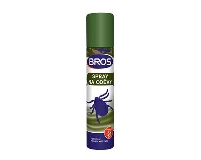 Bros Spray na oděvy proti klíštatum 90ml | Chemické výrobky - Hubiče, odpuz.hmyzu, šampony pro psy